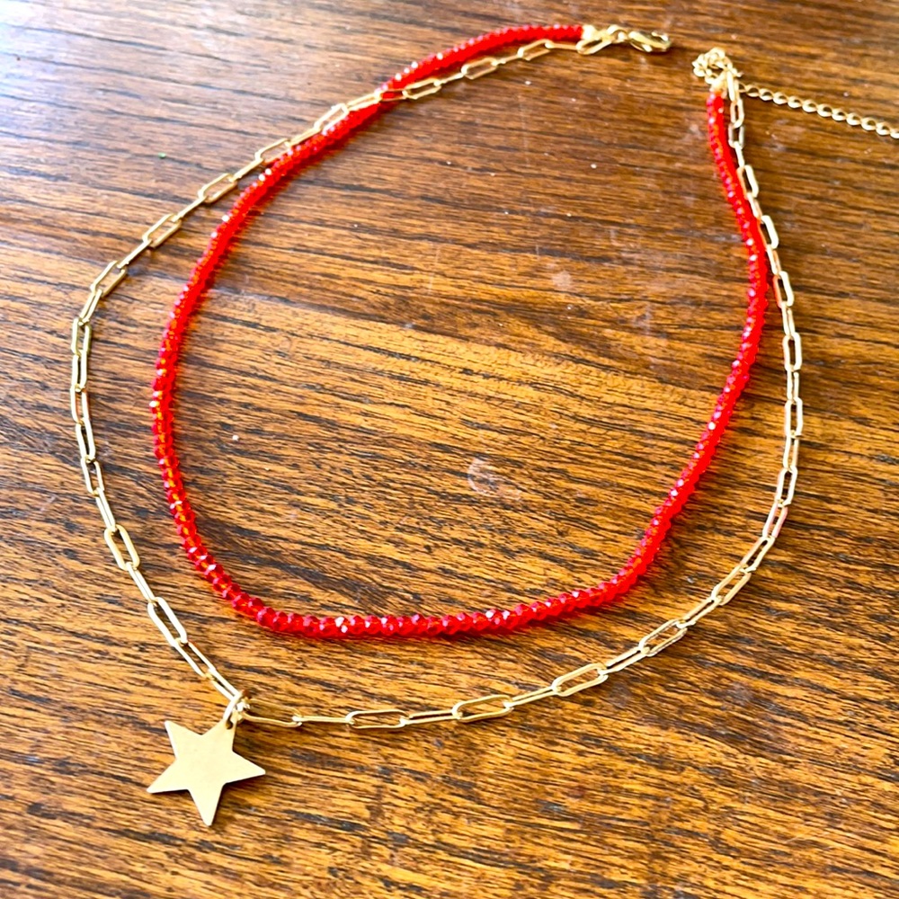16" connected necklace set